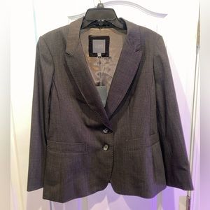 Luxe by The Limited Gray Blazer Size 14 (ORIGINALLY $228)